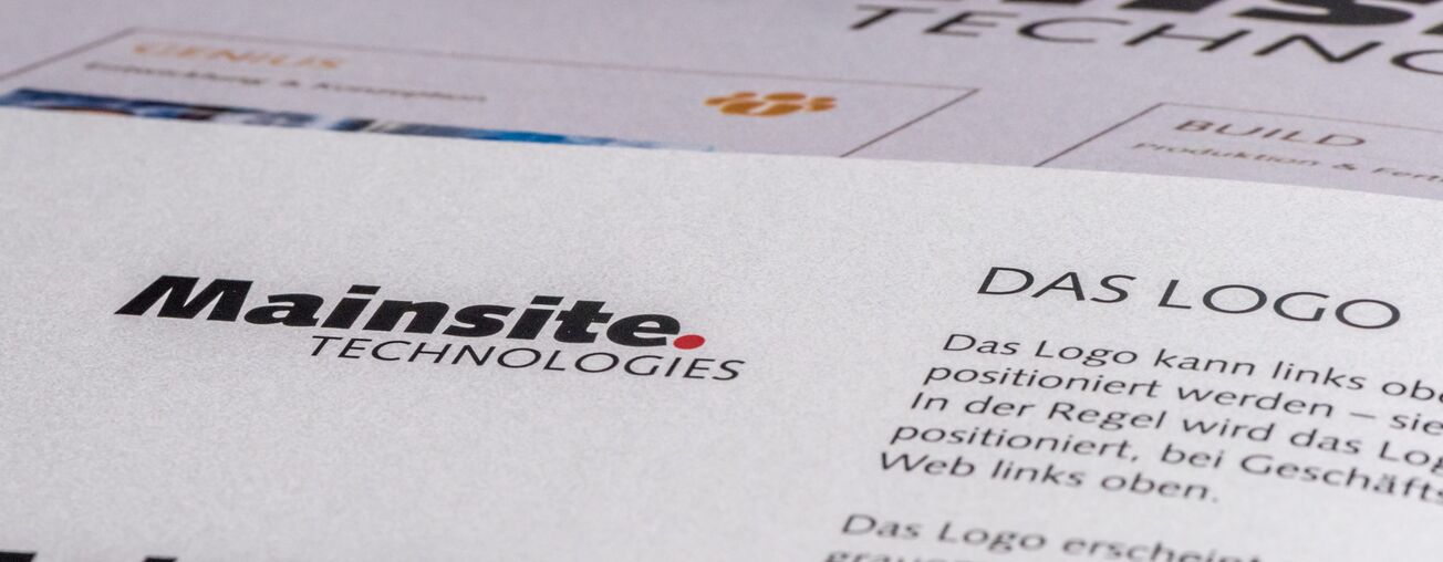Logogestaltung für deutsches Industrie Unternehmen Mainsite TECHNOLOGIES in Obernburg am Main