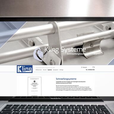 Website Handwerk Spenglerei Kling Dach Allgäu Desktop