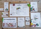 Übersicht von Druckpruckten für Gastronomie - Markenentwicklung des Szene Lokals ’s handwerk - craft food & craft beer in Sonthofen
